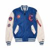 Mlb Alpha Industries Mlb X Alpha X New Era Bomberjacken | Chicago Cubs X Alpha X New Era L-2B Bomberjacke Marine