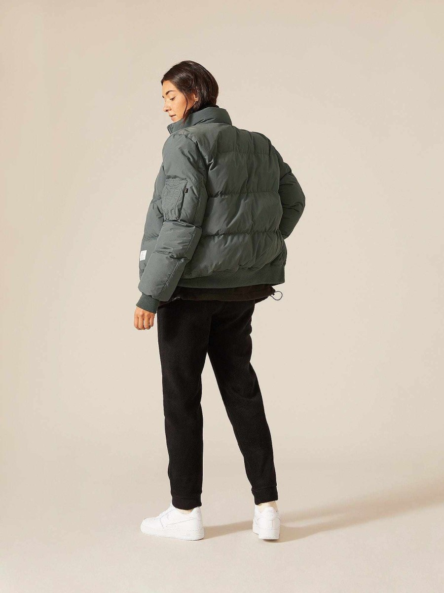 Frauen Alpha Industries Oberbekleidung | Ma-1 Gesteppte Bomberjacke Rotguss