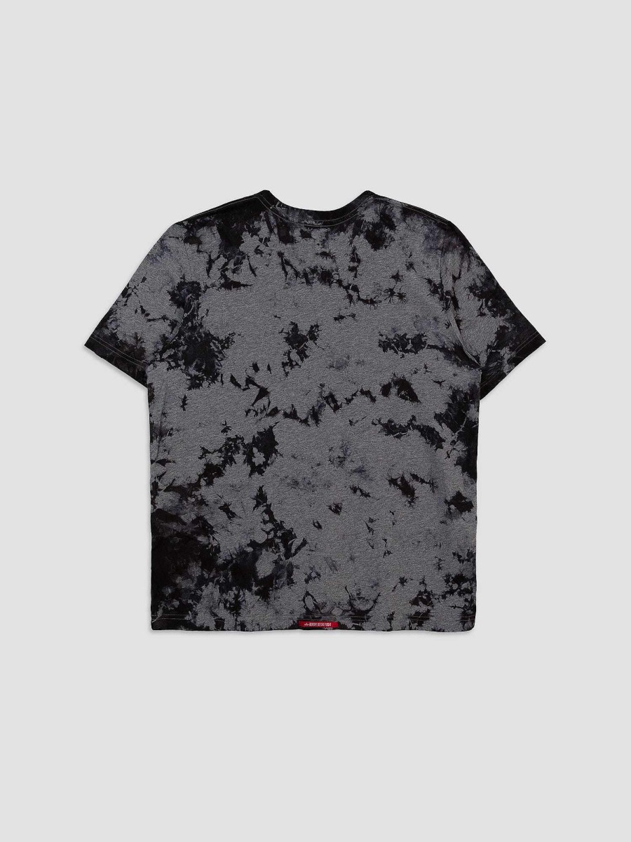 Manner Alpha Industries T-Shirts | Alpha Crystal Dye T-Shirt Mittleres Kohleheidekraut