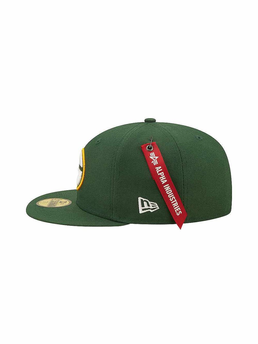 Nfl Alpha Industries Nfl X Alpha X New Era Kappen | Green Bay Packers X Alpha X New Era 59Fifty Fitted Cap Dunkelgrun