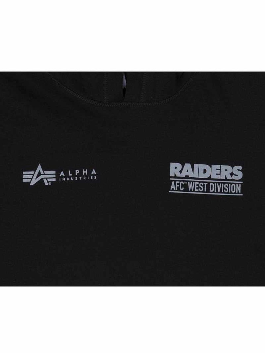 Nfl Alpha Industries Nfl X Alpha X New Era Kapuzenpullover | Las Vegas Raiders X Alpha X New Era Kapuzenpullover Schwarz