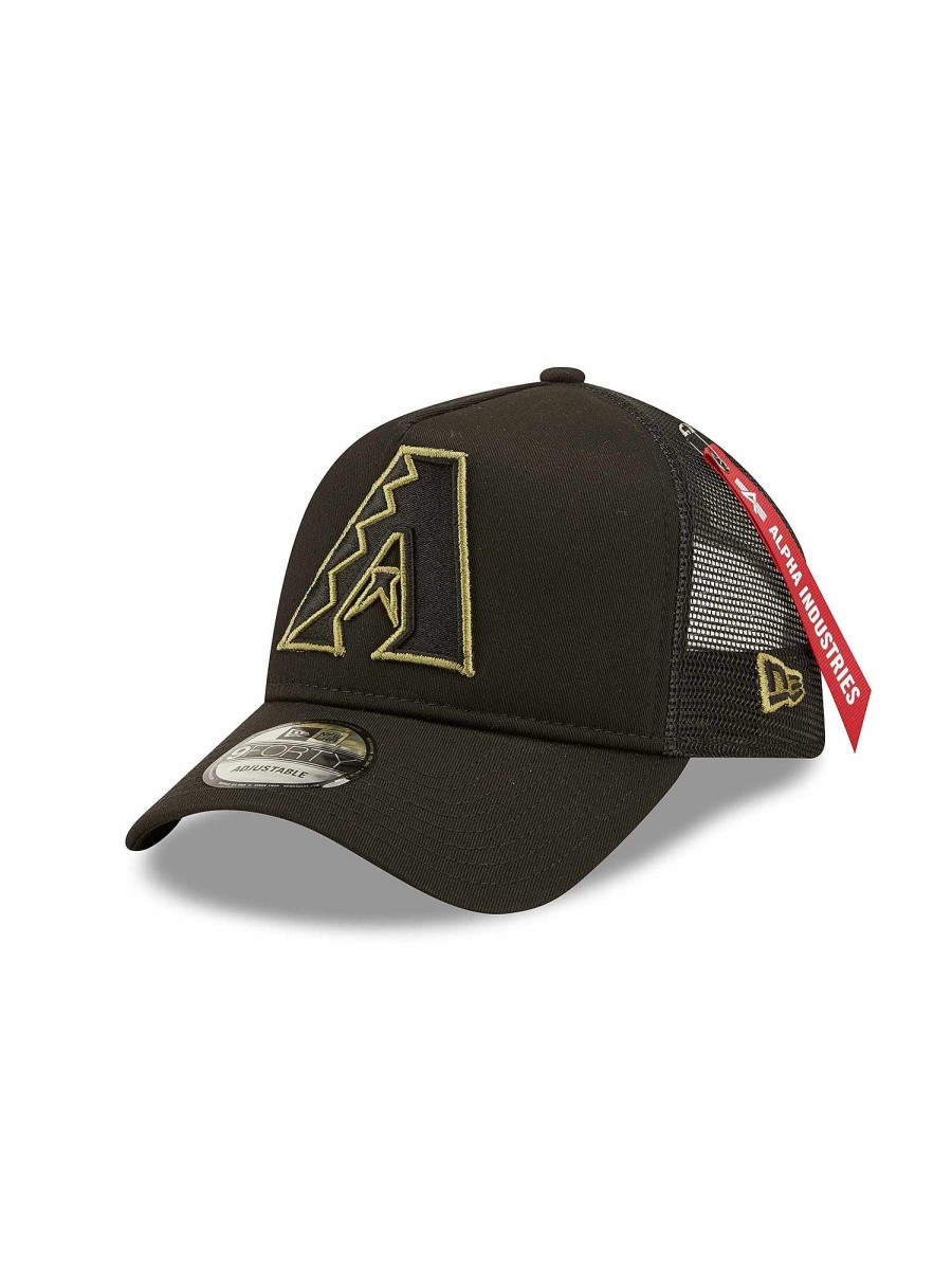 Mlb Alpha Industries Mlb X Alpha X New Era Kappen | Arizona Diamondbacks X Alpha X New Era 940 Kappe Schwarz