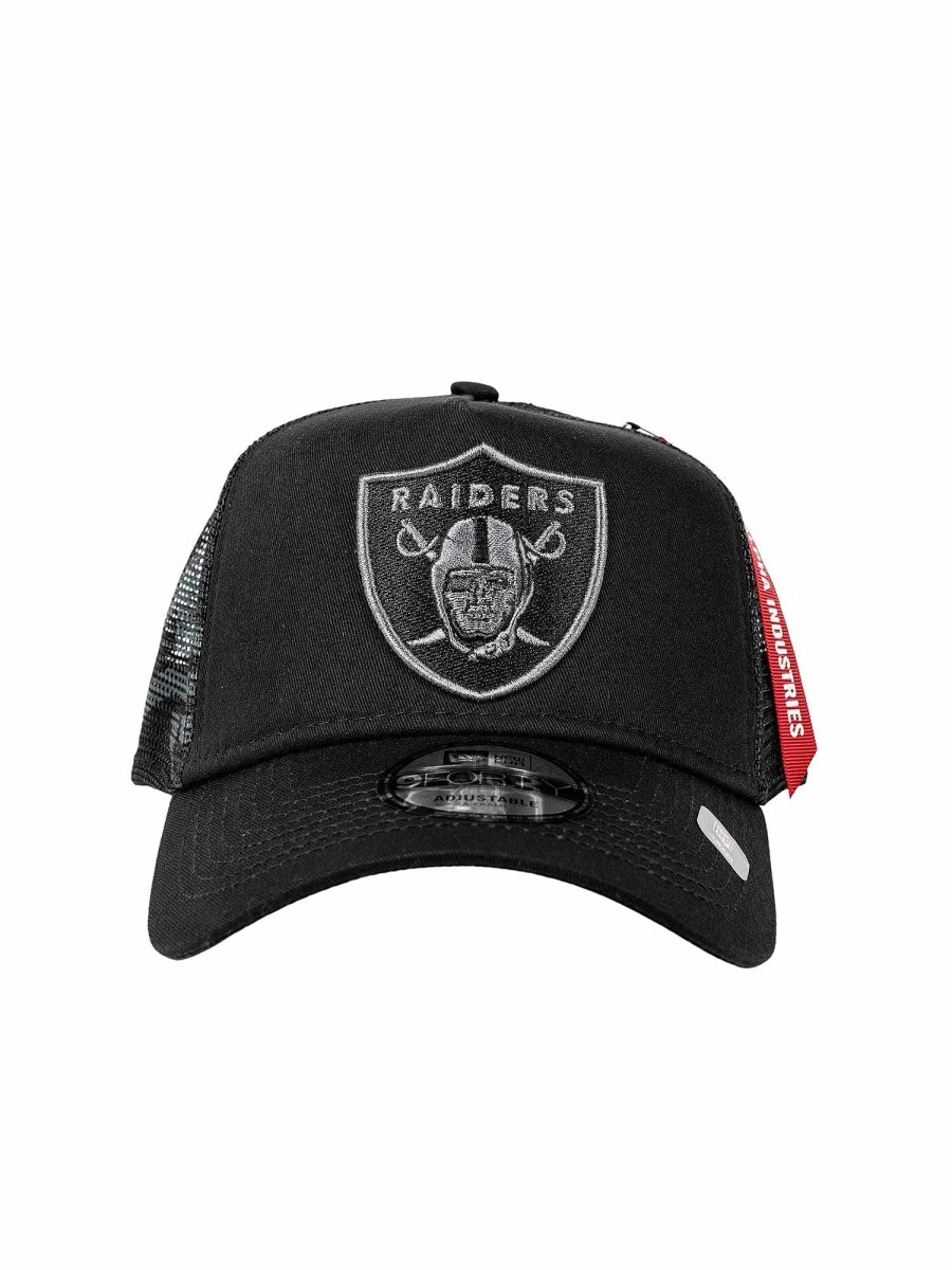 Nfl Alpha Industries Nfl X Alpha X New Era Kappen | Las Vegas Raiders X Alpha X New Era 940 Kappe Schwarz