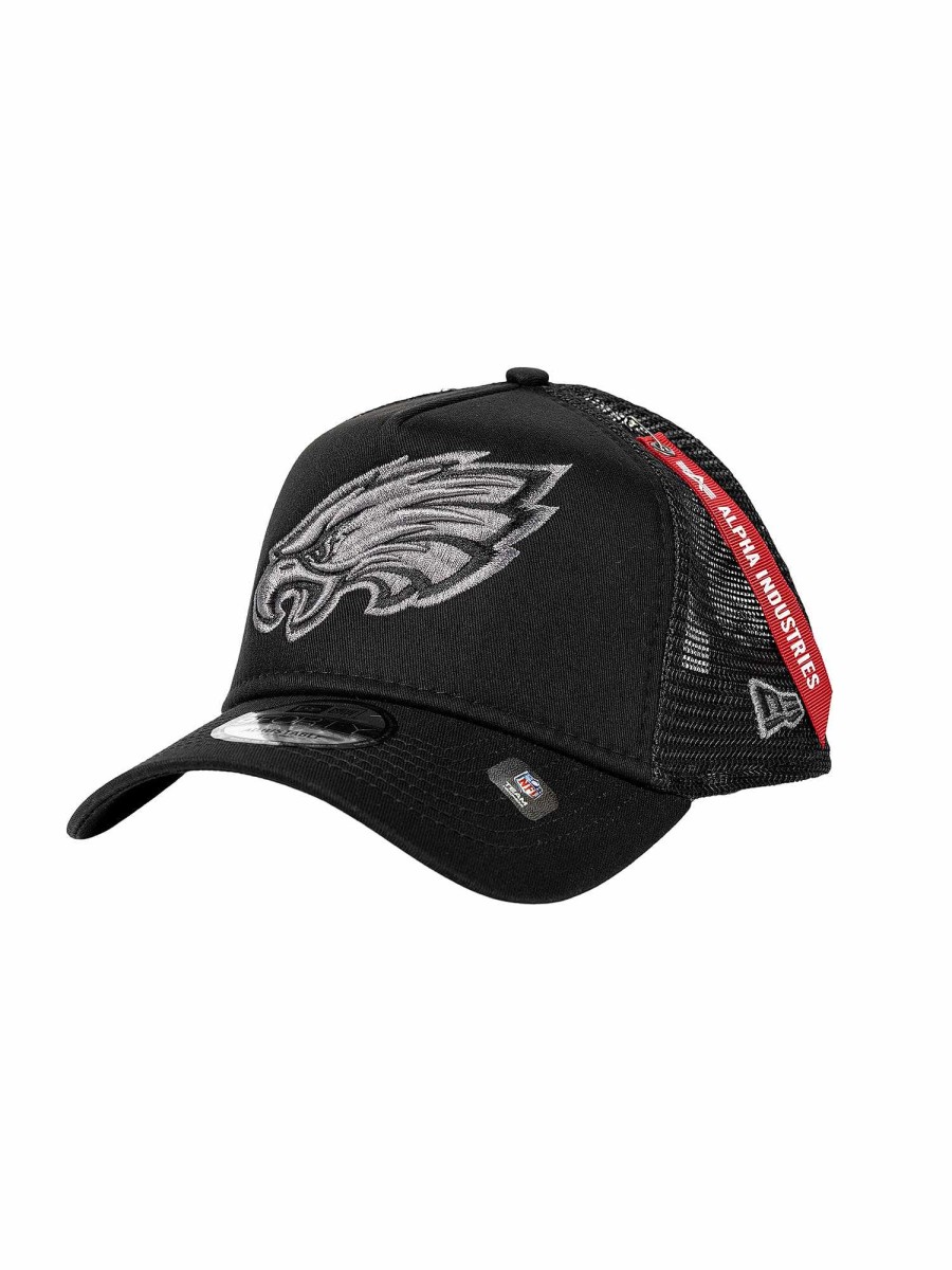 Nfl Alpha Industries Nfl X Alpha X New Era Kappen | Philadelphia Eagles X Alpha X New Era 940 Kappe Schwarz