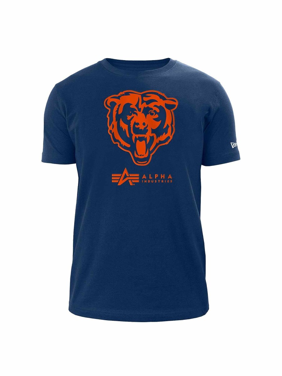 Nfl Alpha Industries Nfl X Alpha X New Era T-Shirts | Chicago Bears X Alpha X New Era T-Shirt Blau