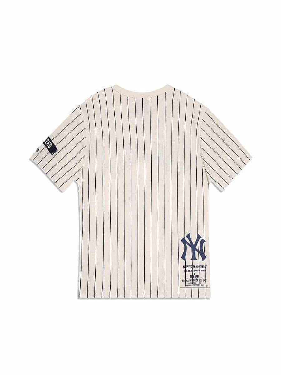 Mlb Alpha Industries Mlb X Alpha X New Era Hoodies, T-Shirts Und Shorts | New York Yankees X Alpha X New Era T-Shirt Weis