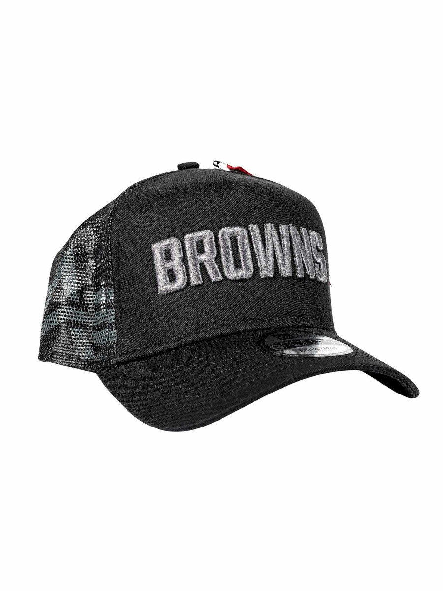 Nfl Alpha Industries Nfl X Alpha X New Era Kappen | Cleveland Browns X Alpha X New Era 940 Kappe Schwarz