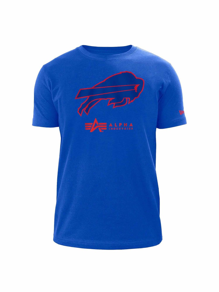 Nfl Alpha Industries Nfl X Alpha X New Era T-Shirts | Buffalo Bills X Alpha X New Era T-Shirt Blau