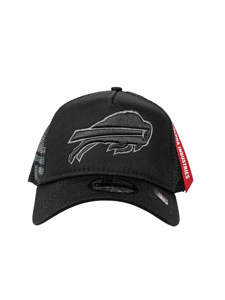 Nfl Alpha Industries Nfl X Alpha X New Era Kappen | Buffalo Bills X Alpha X New Era 940 Cap Schwarz