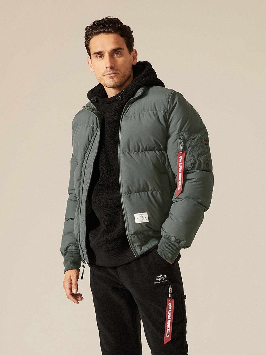 Manner Alpha Industries Oberbekleidung | Ma-1 Gesteppte Bomberjacke Rotguss