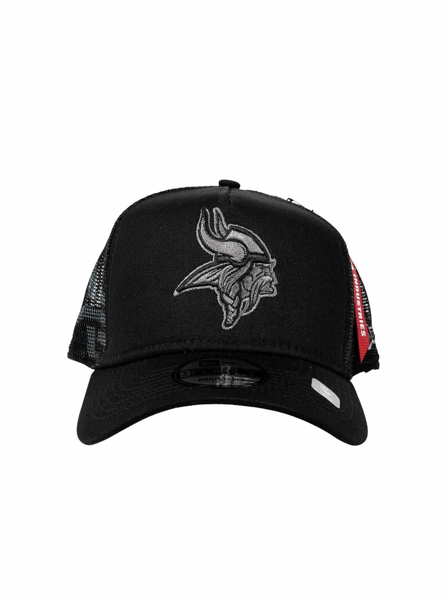 Nfl Alpha Industries Nfl X Alpha X New Era Kappen | Minnesota Vikings X Alpha X New Era 940 Kappe Schwarz