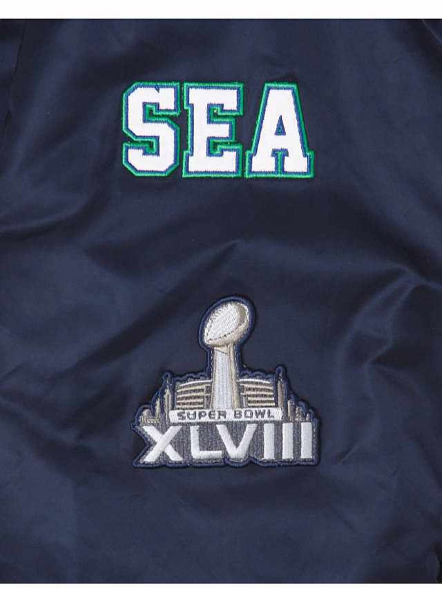 Nfl Alpha Industries Nfl X Alpha X New Era Bomberjacken | Seattle Seahawks X Alpha X New Era Ma-1 Bomberjacke Nachbildung Blau