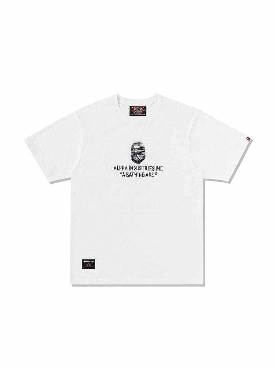 Manner Alpha Industries T-Shirts | Alpha X Bape T-Shirt