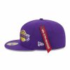 Nba Alpha Industries Nba X Alpha X New Era Hute | Los Angeles Laker X Alpha X New Era 59Fifty Fitted Cap Lila