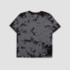 Manner Alpha Industries T-Shirts | Alpha Crystal Dye T-Shirt Mittleres Kohleheidekraut