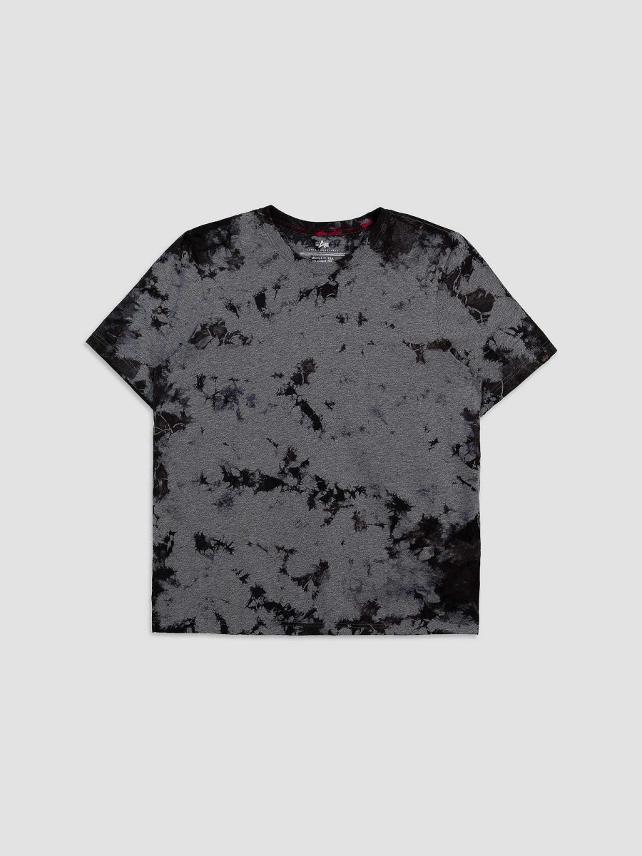 Manner Alpha Industries T-Shirts | Alpha Crystal Dye T-Shirt Mittleres Kohleheidekraut