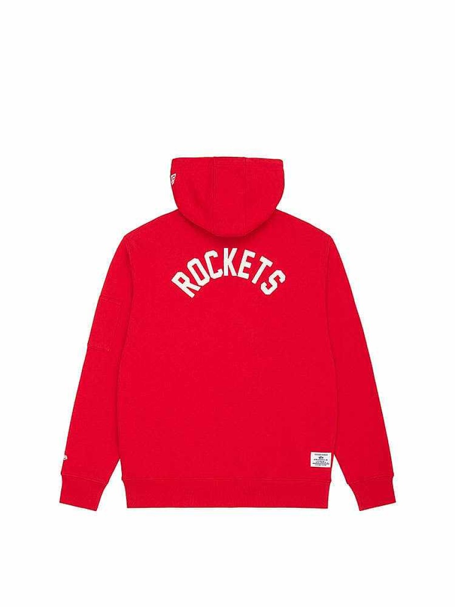 Nba Alpha Industries Nba X Alpha X New Era Hoodies, T-Shirts Und Shorts | Houston Rockets X Alpha X New Era Kapuzenpullover Rot