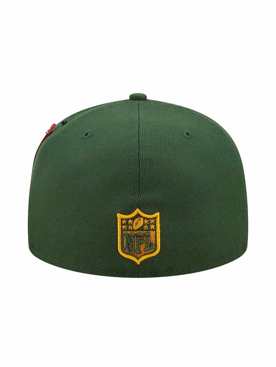 Nfl Alpha Industries Nfl X Alpha X New Era Kappen | Green Bay Packers X Alpha X New Era 59Fifty Fitted Cap Dunkelgrun