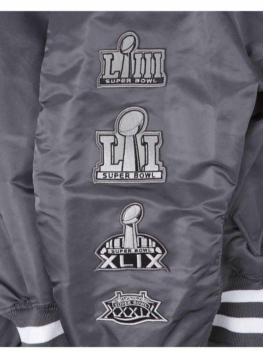 Nfl Alpha Industries Nfl X Alpha X New Era Bomberjacken | New England Patriots X Alpha X New Era Ma-1 Bomberjacke Rotguss