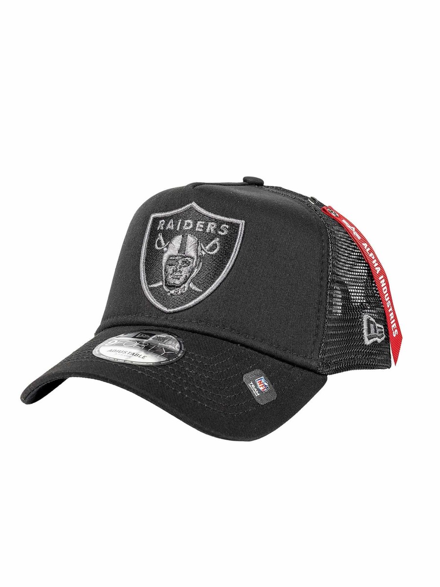 Nfl Alpha Industries Nfl X Alpha X New Era Kappen | Las Vegas Raiders X Alpha X New Era 940 Kappe Schwarz