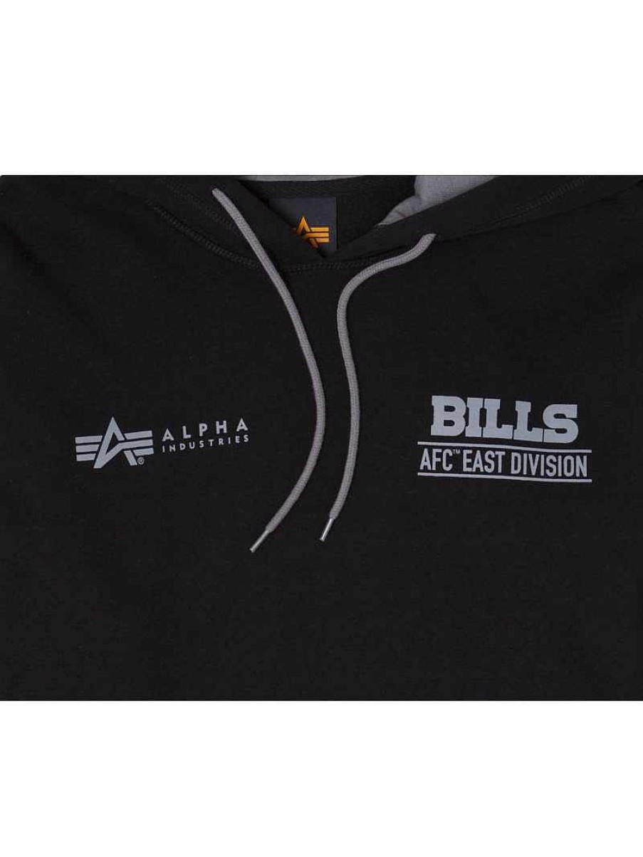 Nfl Alpha Industries Nfl X Alpha X New Era Kapuzenpullover | Buffalo Bills X Alpha X New Era Kapuzenpullover Schwarz