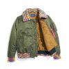 Manner Alpha Industries Oberbekleidung | Awake X Alpha Ma-1 Gewaschene Bomberjacke Mit Strickbesatz Olive