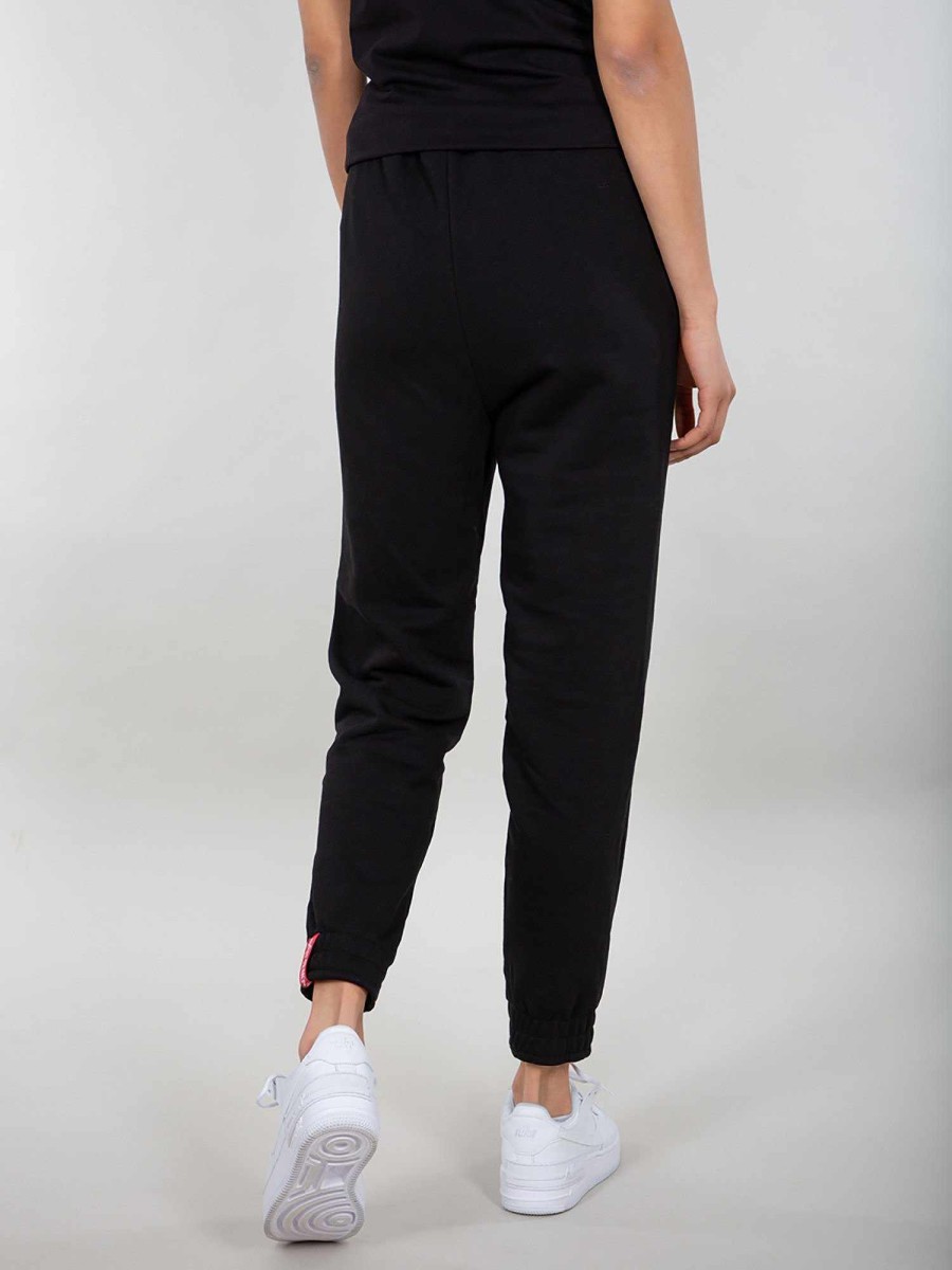 Frauen Alpha Industries Hose | Basic Jogger Small Logo W Schwarz