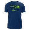 Nfl Alpha Industries Nfl X Alpha X New Era T-Shirts | Seattle Seahawks X Alpha X New Era T-Shirt Blau