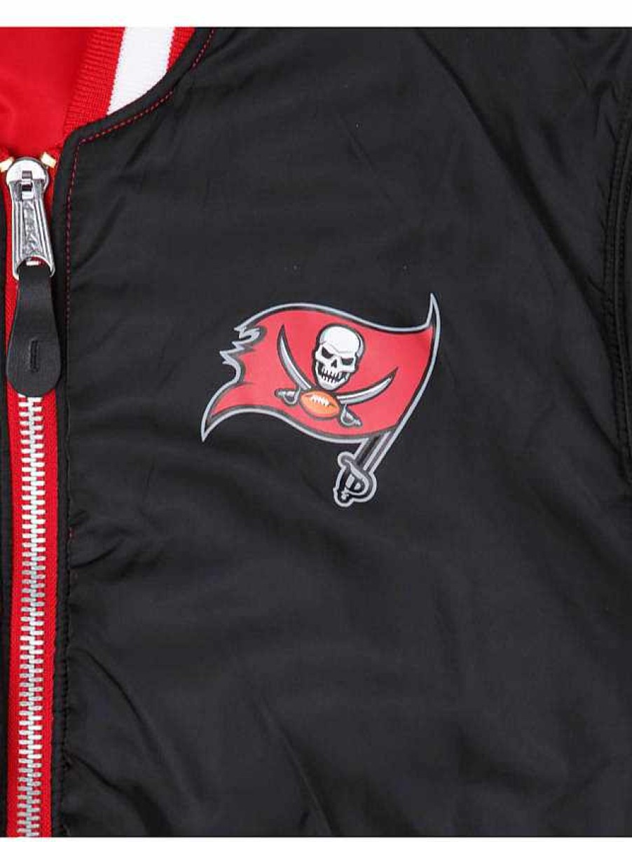 Nfl Alpha Industries Nfl X Alpha X New Era Bomberjacken | Tampa Bay Buccaneers X Alpha X New Era Ma-1 Bomberjacke Geschwindigkeit Rot