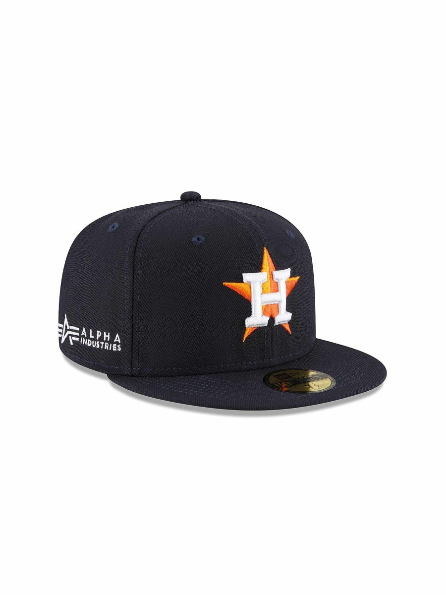 Mlb Alpha Industries Mlb X Alpha X New Era Kappen | Houston Astros X Alpha X New Era 59Fifty Fitted Cap Marine