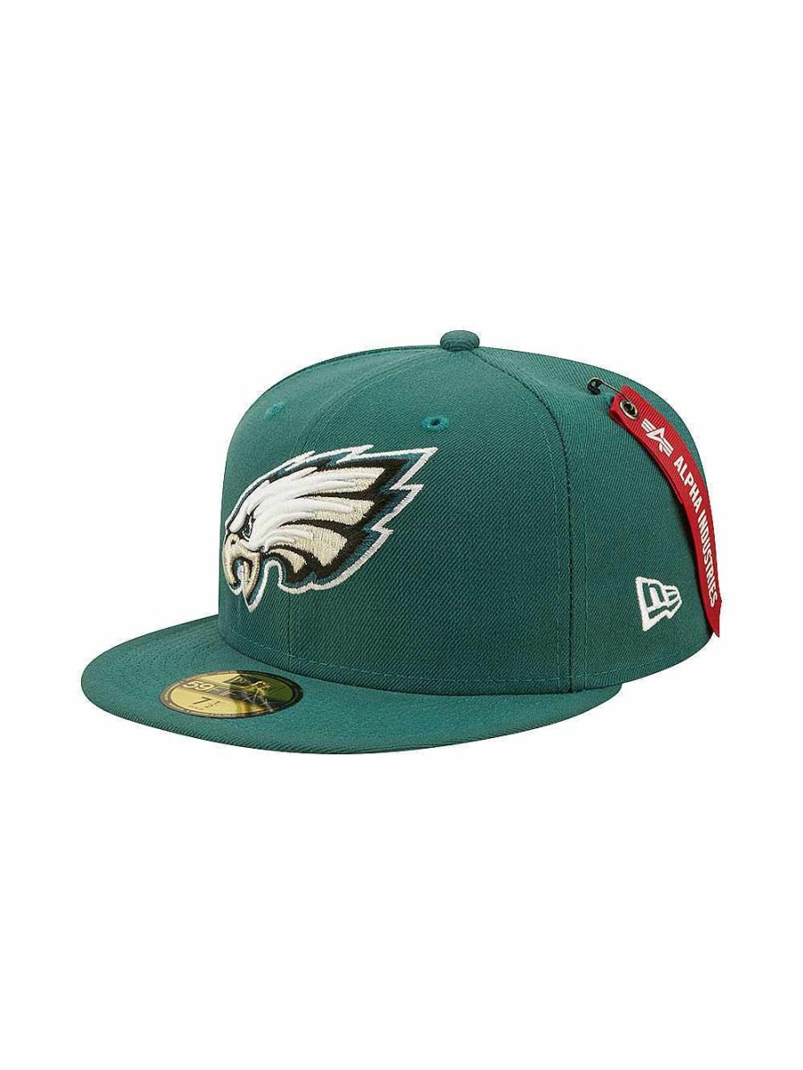 Nfl Alpha Industries Nfl X Alpha X New Era Kappen | Philadelphia Eagles X Alpha X New Era 59Fifty Fitted Cap Dunkelgrun