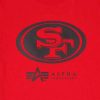 Nfl Alpha Industries Nfl X Alpha X New Era T-Shirts | San Francisco 49Ers X Alpha X New Era T-Shirt Rot