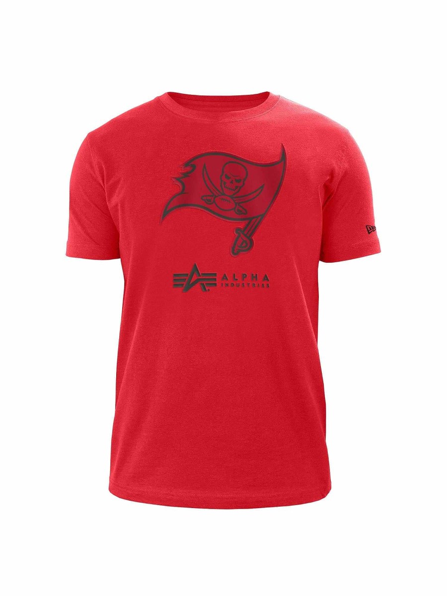 Nfl Alpha Industries Nfl X Alpha X New Era T-Shirts | Tampa Bay Buccaneers X Alpha X New Era T-Shirt Rot