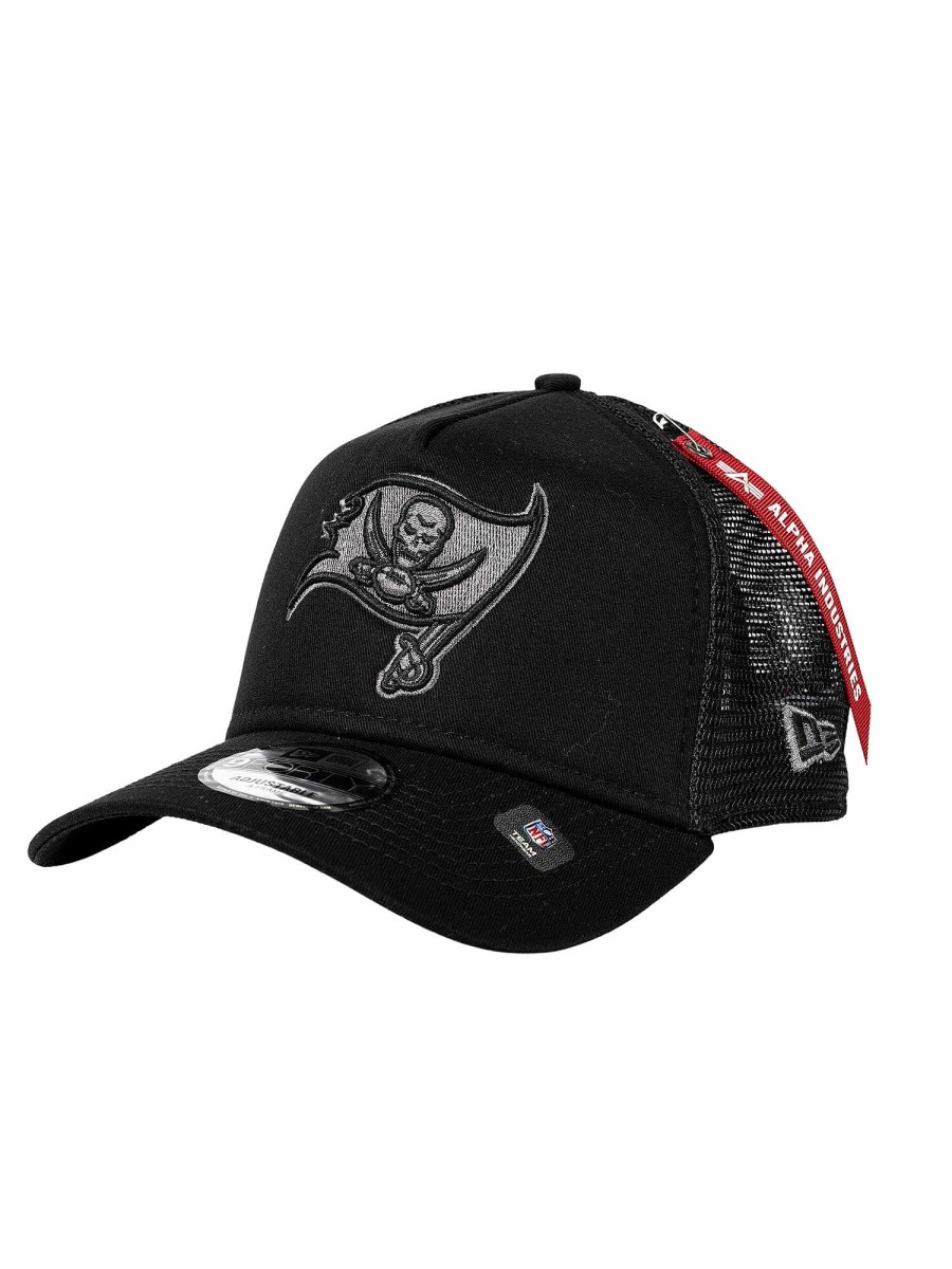 Nfl Alpha Industries Nfl X Alpha X New Era Kappen | Tampa Bay Buccaneers X Alpha X New Era 940 Kappe Schwarz