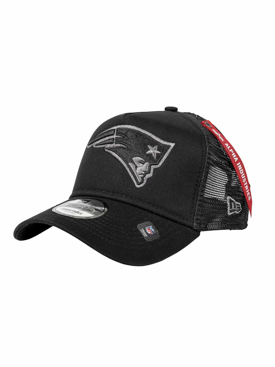 Nfl Alpha Industries Nfl X Alpha X New Era Kappen | New England Patriots X Alpha X New Era 940 Kappe Schwarz