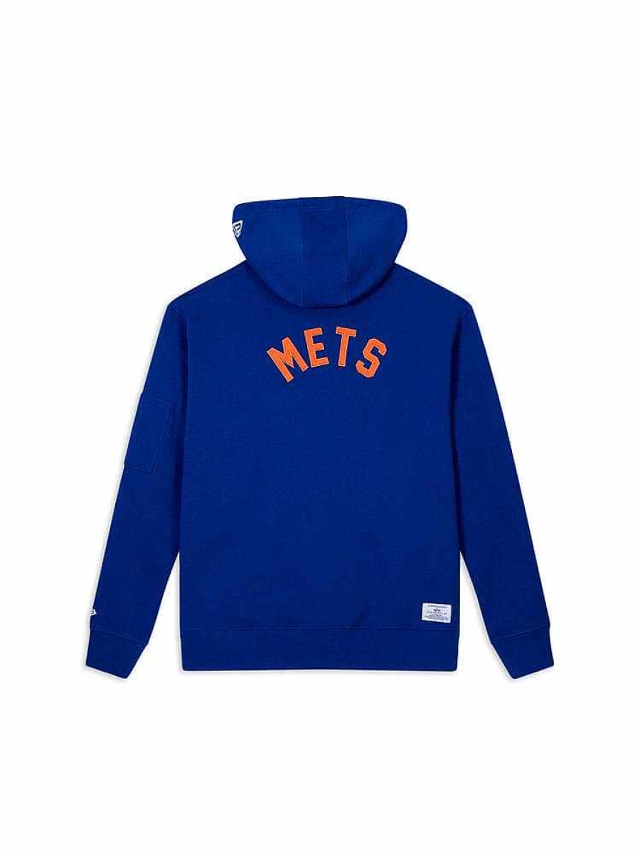 Mlb Alpha Industries Mlb X Alpha X New Era Hoodies, T-Shirts Und Shorts | New York Mets X Alpha X New Era Kapuzenpullover Blau