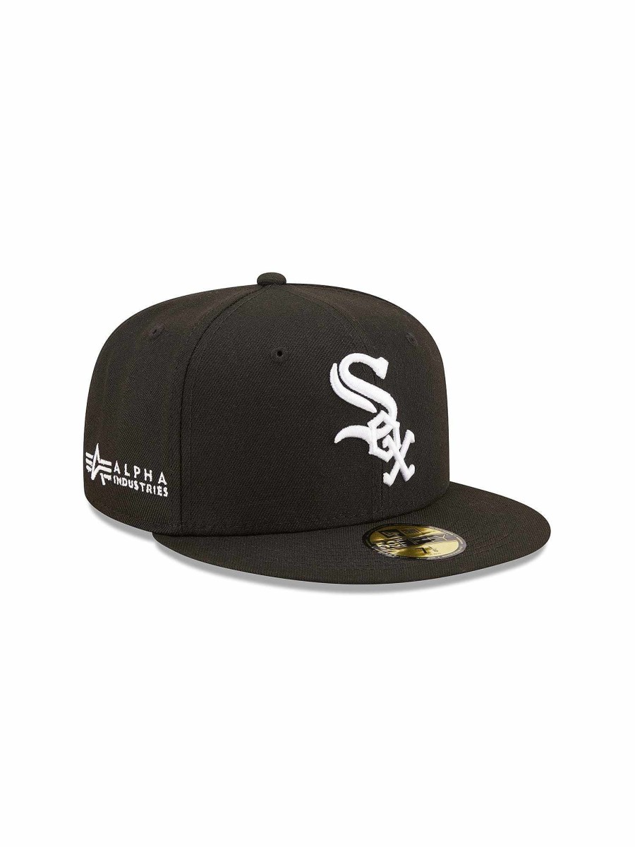 Mlb Alpha Industries Mlb X Alpha X New Era Kappen | Chicago White Sox X Alpha X New Era 59Fifty Fitted Cap Schwarz