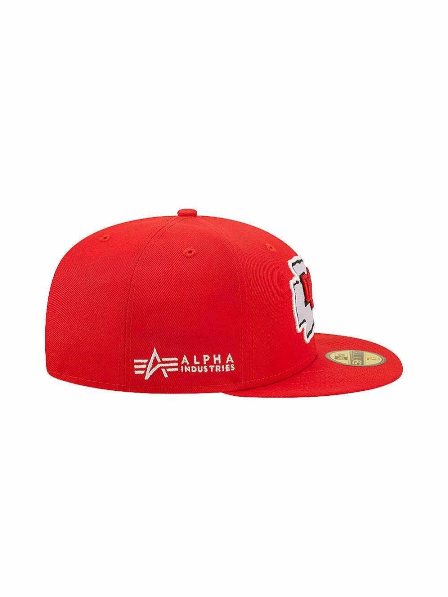 Nfl Alpha Industries Nfl X Alpha X New Era Kappen | Kansas City Chiefs X Alpha X New Era 59Fifty Fitted Cap Rot