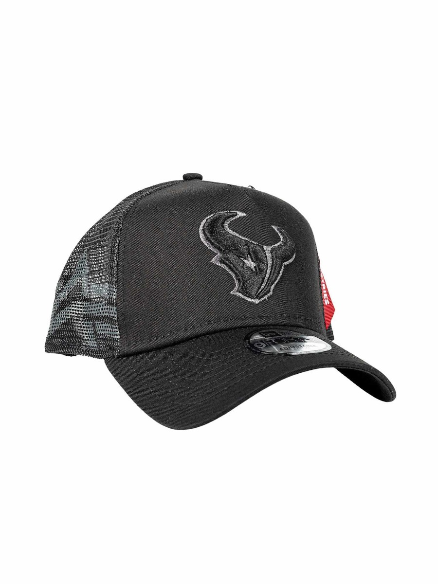 Nfl Alpha Industries Nfl X Alpha X New Era Kappen | Houston Texans X Alpha X New Era 940 Kappe Schwarz