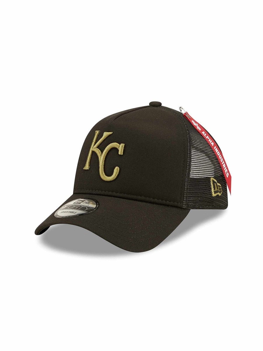 Mlb Alpha Industries Mlb X Alpha X New Era Kappen | Kansas City Royals X Alpha X New Era 940 Kappe Schwarz