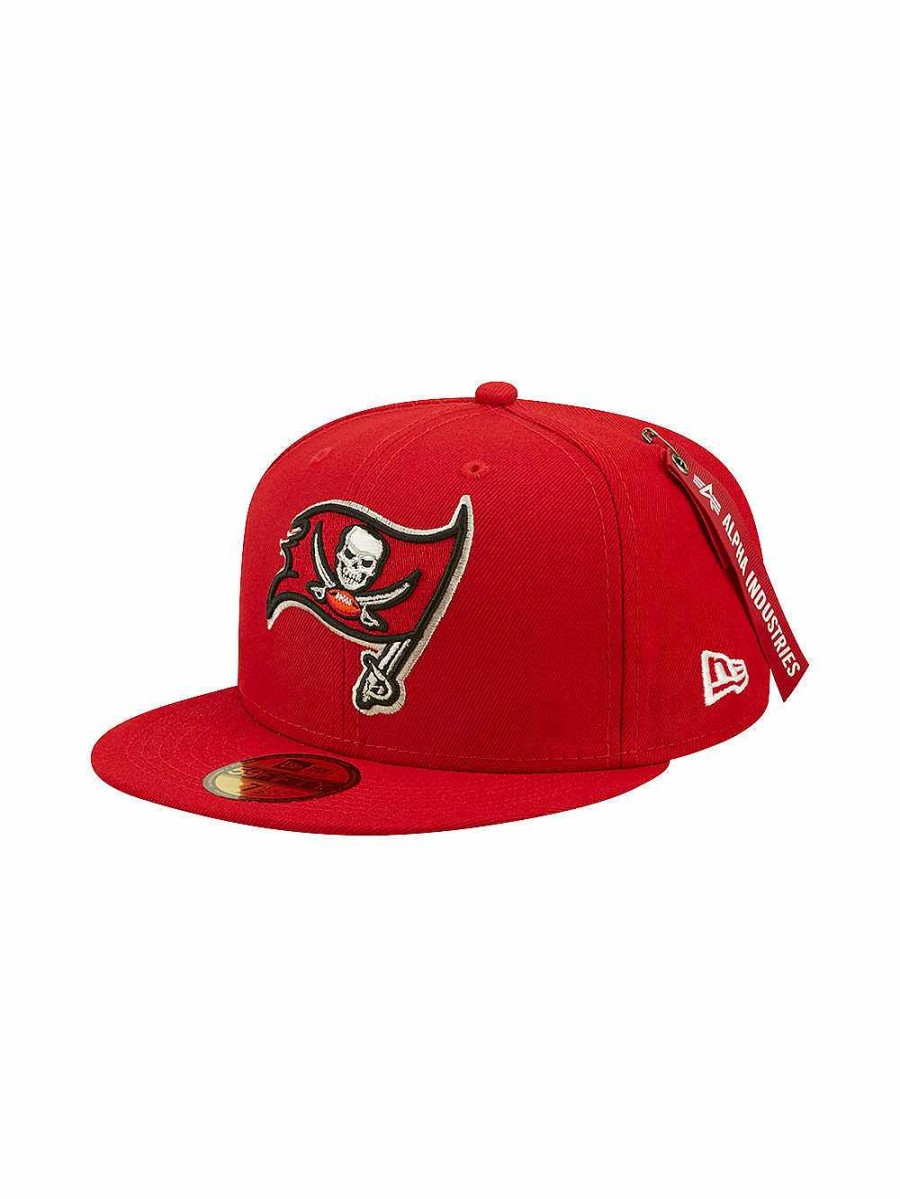 Nfl Alpha Industries Nfl X Alpha X New Era Kappen | Tampa Bay Buccaneers X Alpha X New Era 59Fifty Fitted Cap Rot