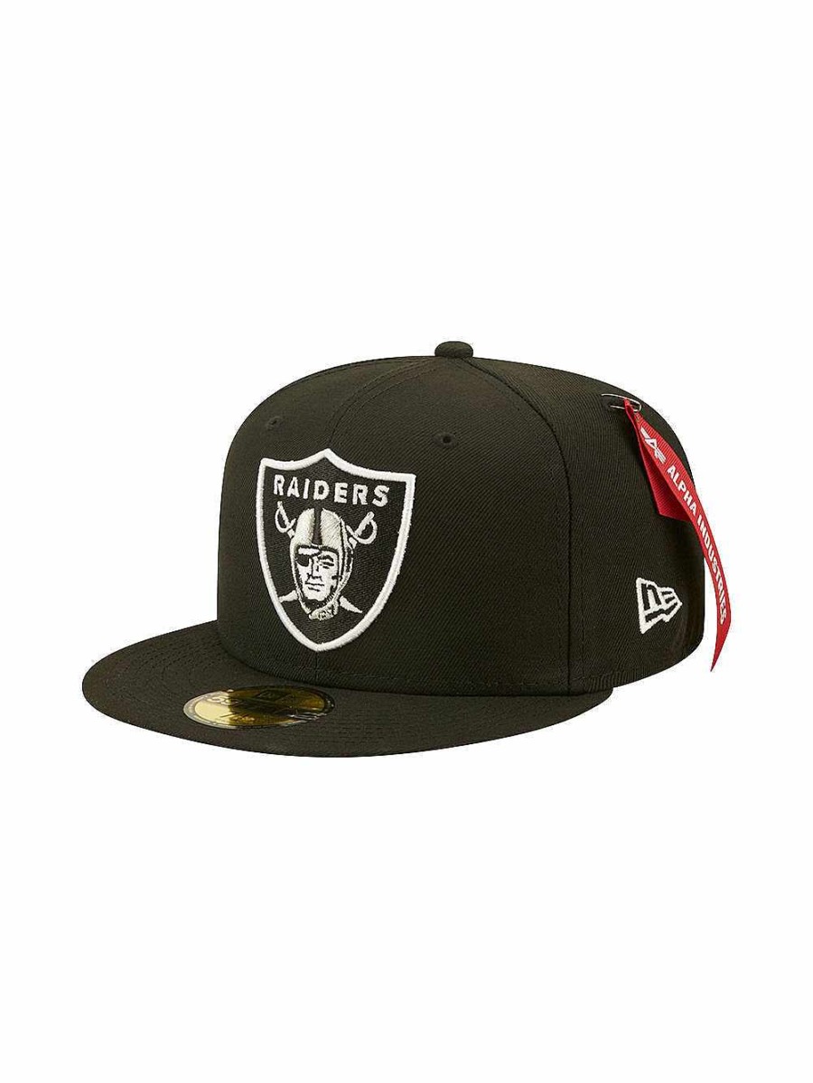 Nfl Alpha Industries Nfl X Alpha X New Era Kappen | Las Vegas Raiders X Alpha X New Era 59Fifty Fitted Cap Schwarz