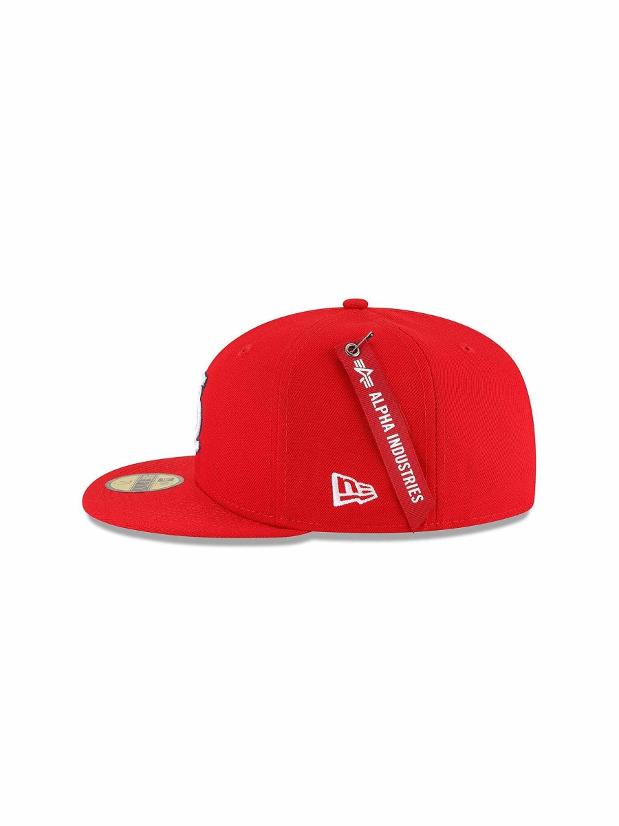 Mlb Alpha Industries Mlb X Alpha X New Era Kappen | St. Louis Cardinals X Alpha X New Era 59 Fifty Fitted Cap Rot