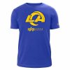 Nfl Alpha Industries Nfl X Alpha X New Era T-Shirts | Los Angeles Rams X Alpha X New Era T-Shirt Blau