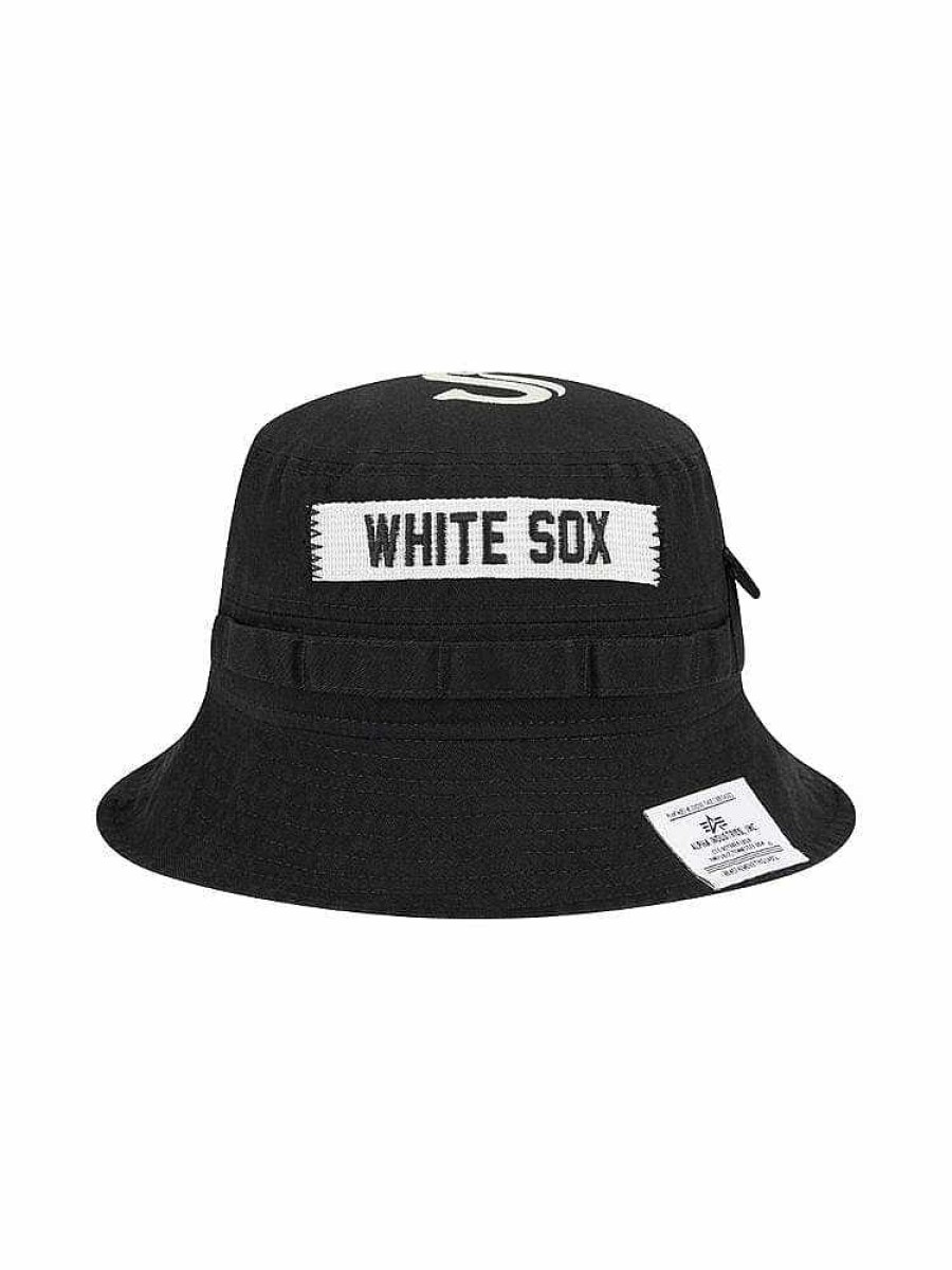 Mlb Alpha Industries Mlb X Alpha X New Era Kappen | Chicago White Sox X Alpha X New Era Fischerhut Schwarz