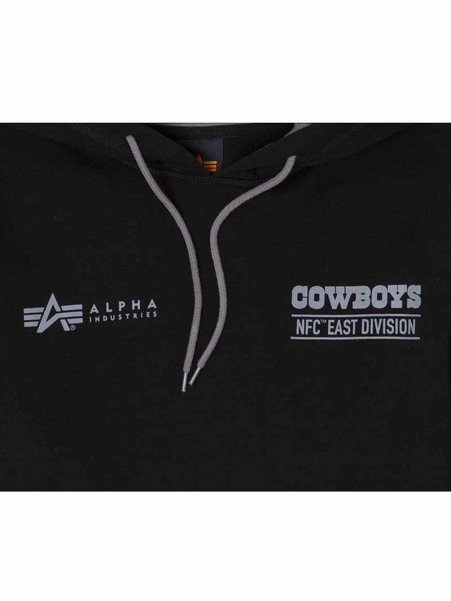 Nfl Alpha Industries Nfl X Alpha X New Era Kapuzenpullover | Dallas Cowboys X Alpha X New Era Kapuzenpullover Schwarz