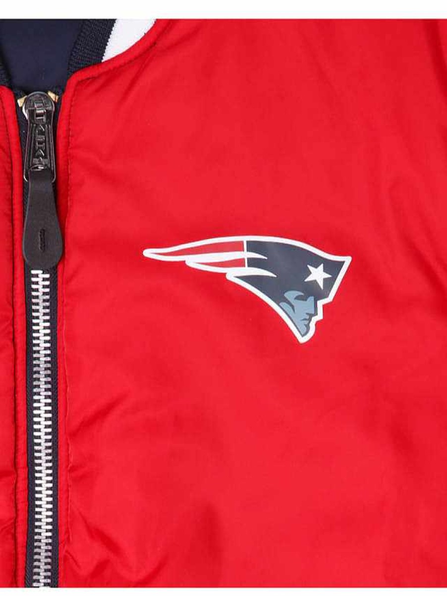 Nfl Alpha Industries Nfl X Alpha X New Era Bomberjacken | New England Patriots X Alpha X New Era Ma-1 Bomberjacke Nachbildung Blau