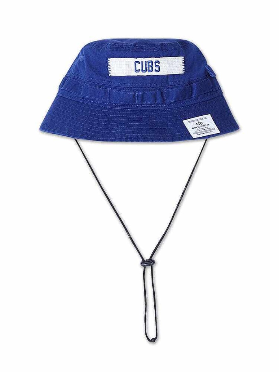 Mlb Alpha Industries Mlb X Alpha X New Era Kappen | Chicago Cubs X Alpha X New Era Bucket Hat (Historisches Logo) Dunkelblau