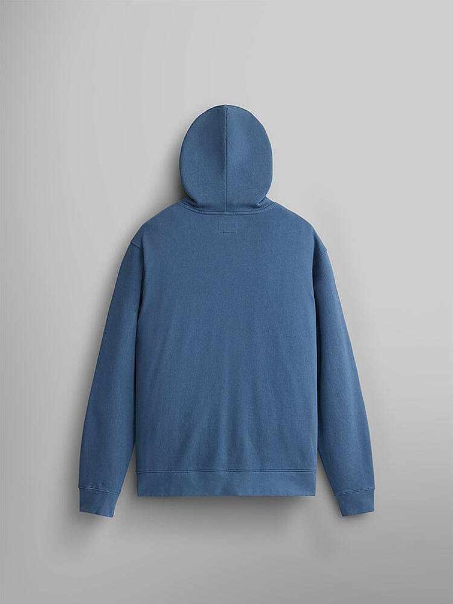 Manner Alpha Industries Hoodies + Sweatshirts | Alpha Jaguar Kapuzenpullover Copen Blau