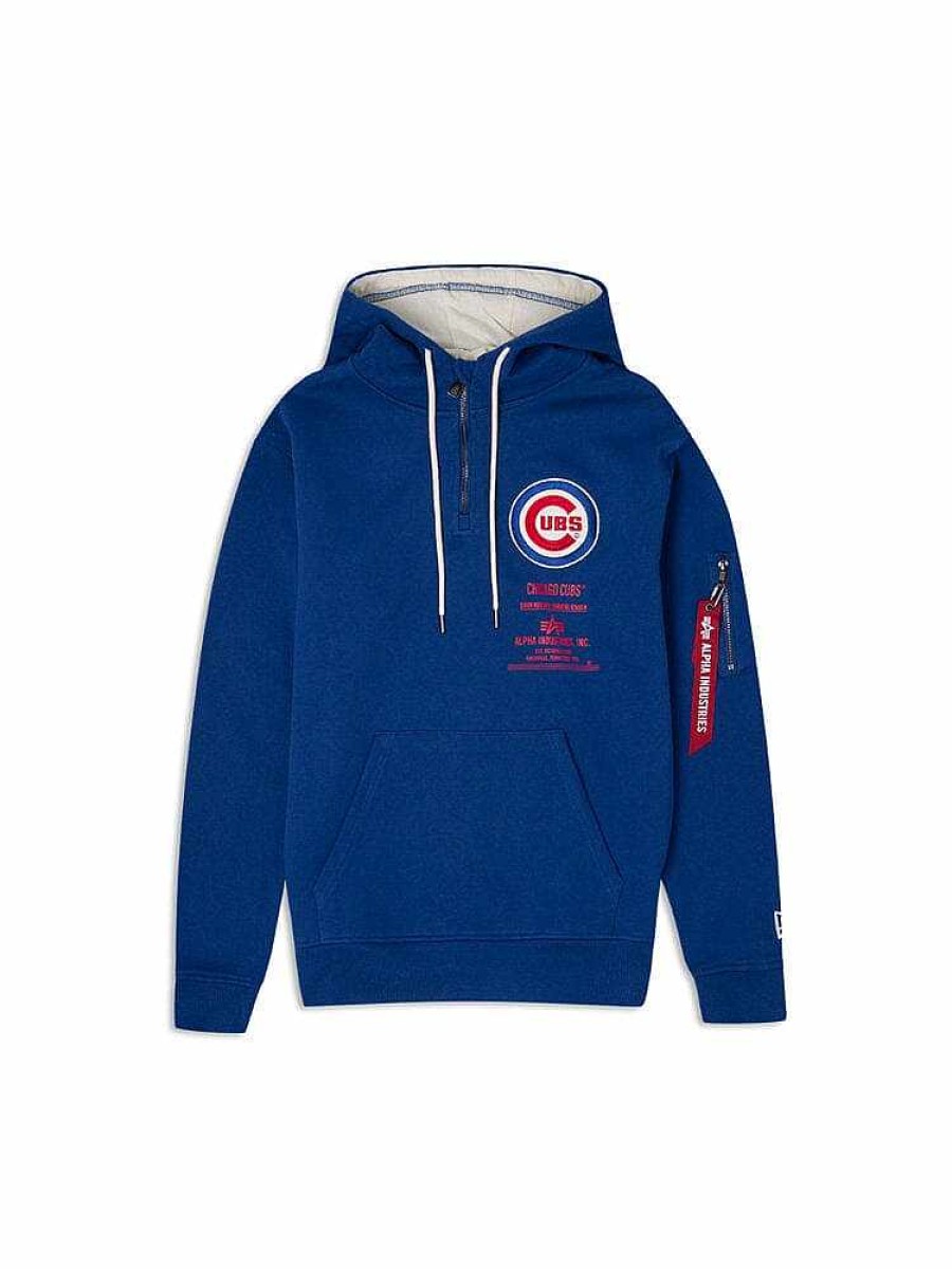 Mlb Alpha Industries Mlb X Alpha X New Era Hoodies, T-Shirts Und Shorts | Chicago Cubs X Alpha X New Era Kapuzenpullover Marine